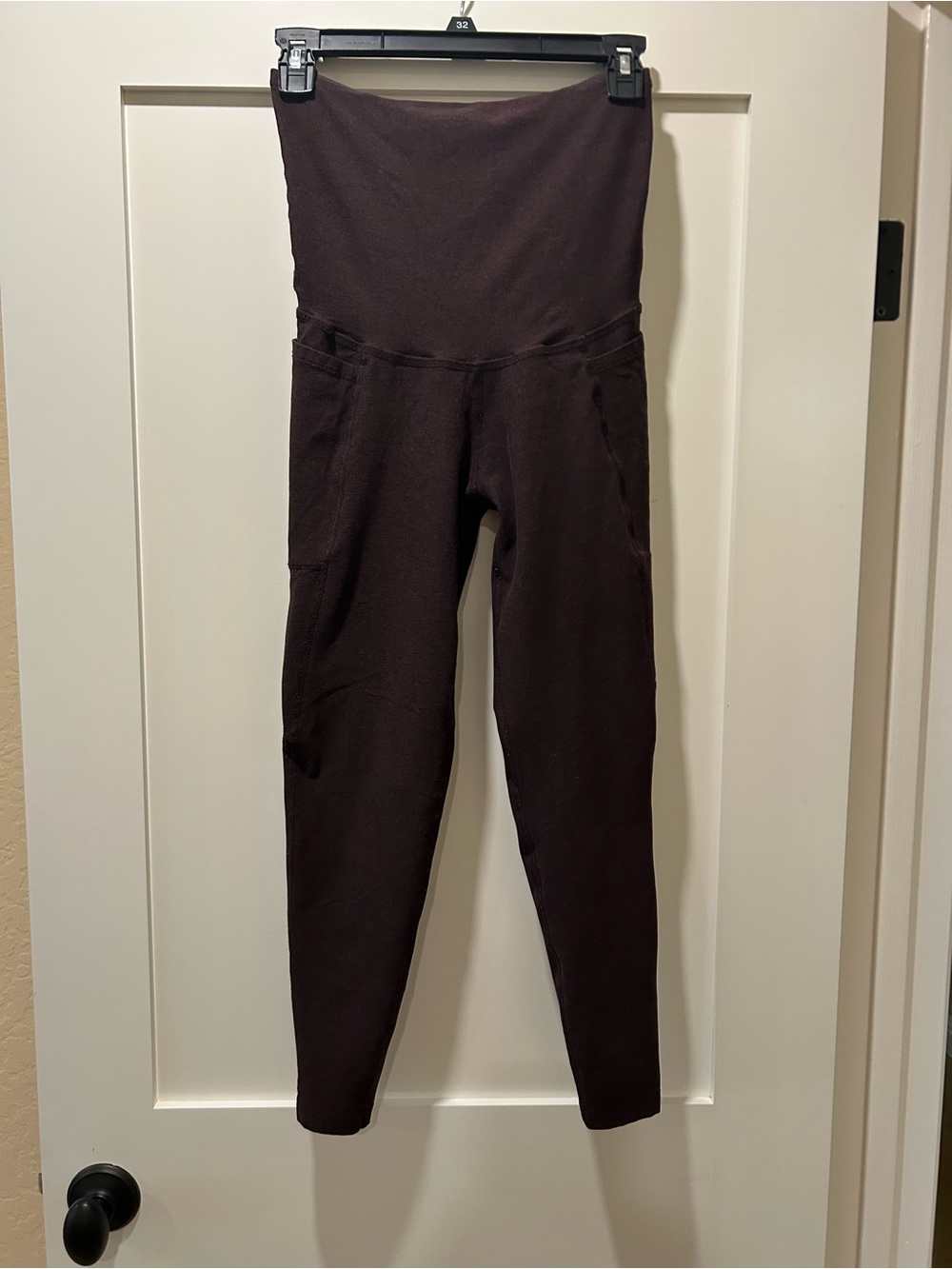 Beyond the Bump Plum Maternity Leggings